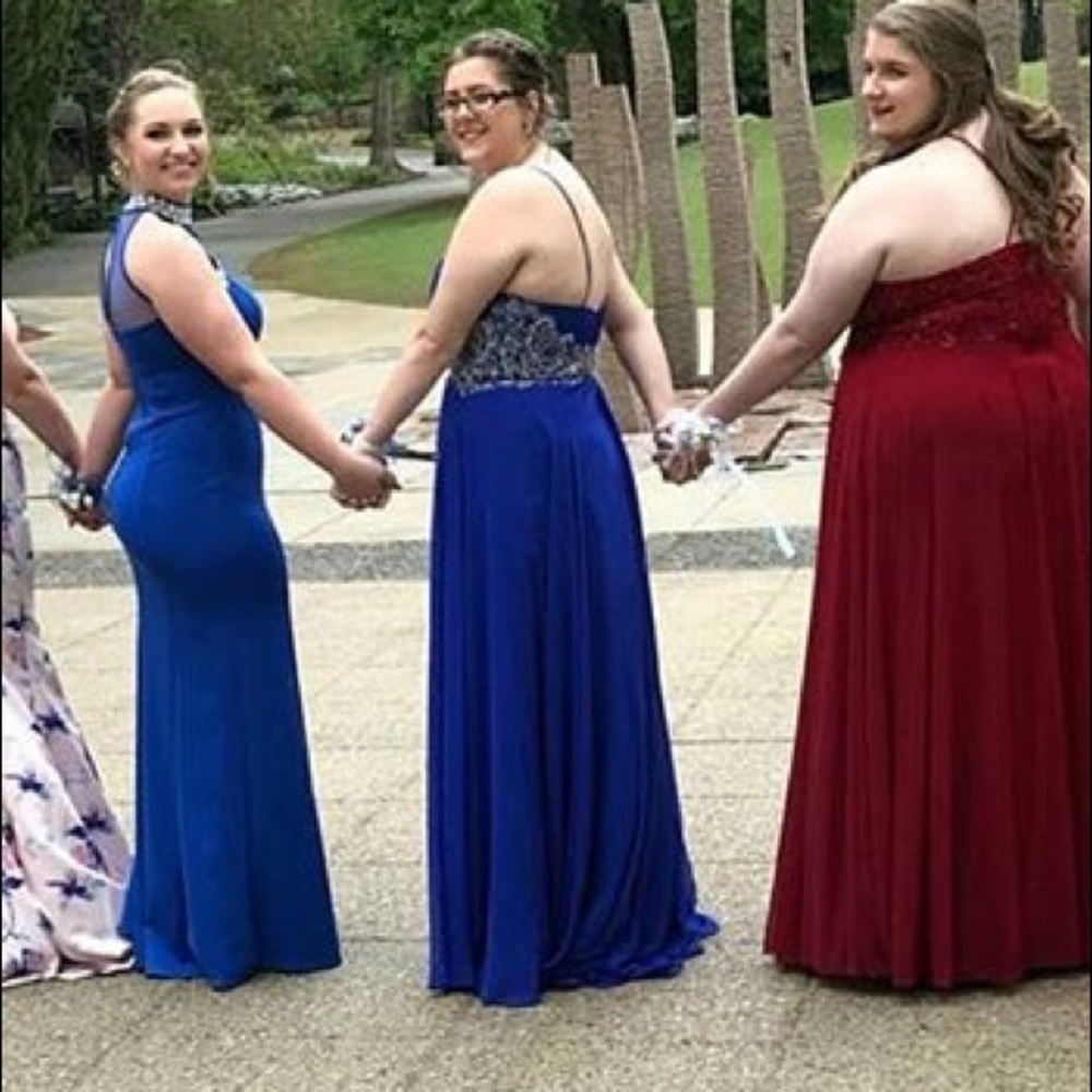 Blue Prom/pageant dress - Picture 2 of 3